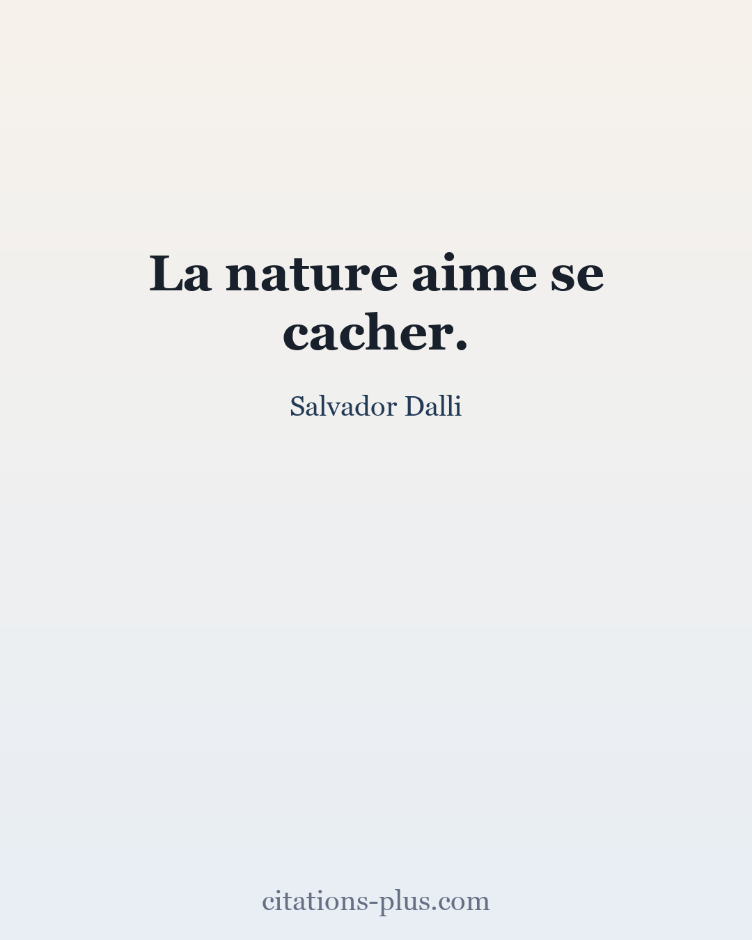 Carte Premium clair — Salvador Dalli