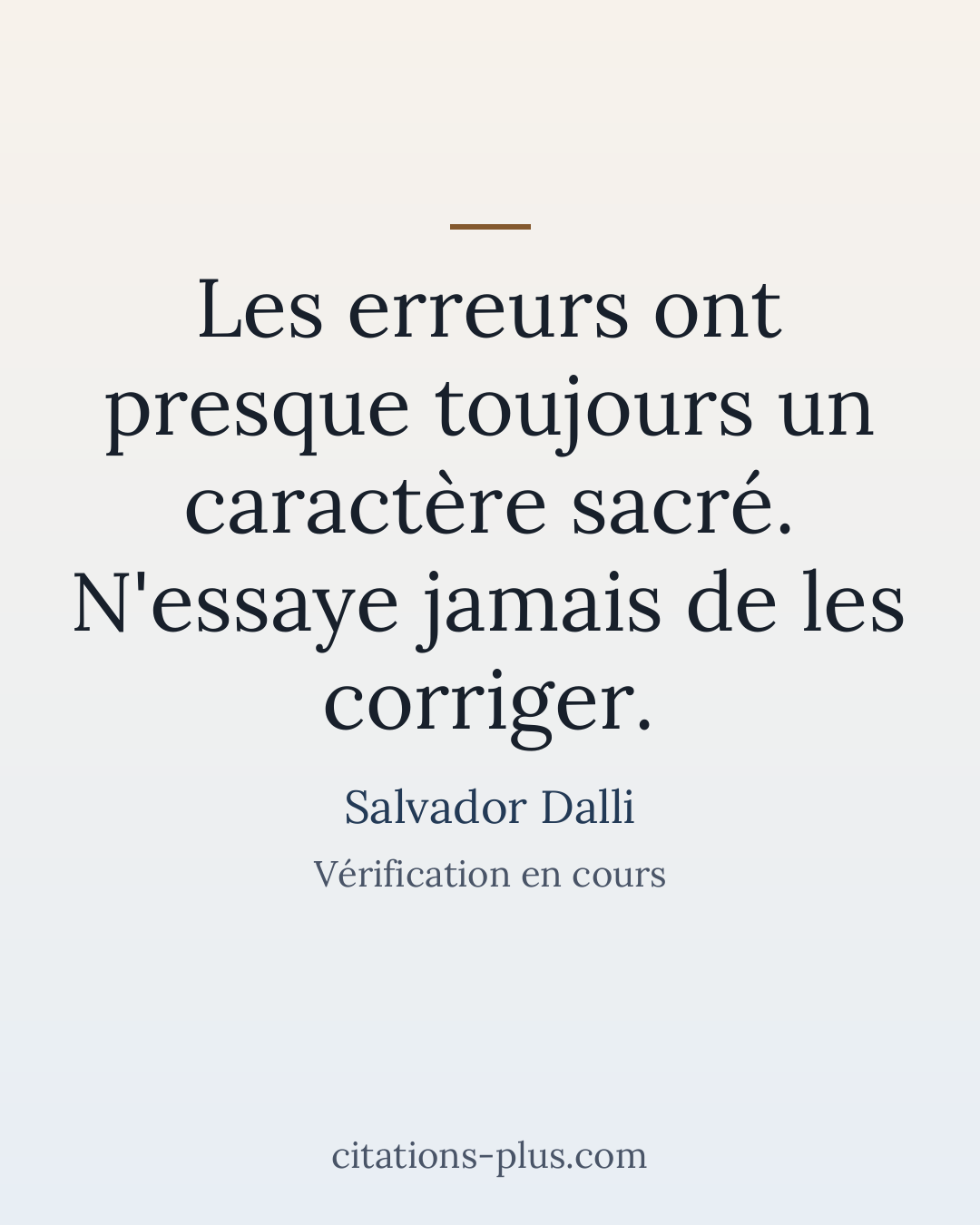 Carte Premium clair — Salvador Dalli