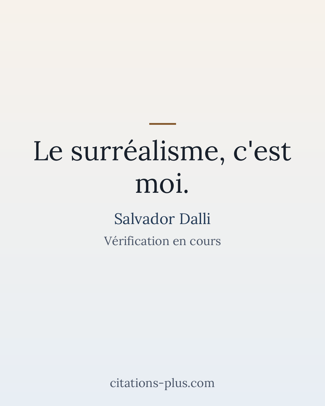 Carte Premium clair — Salvador Dalli