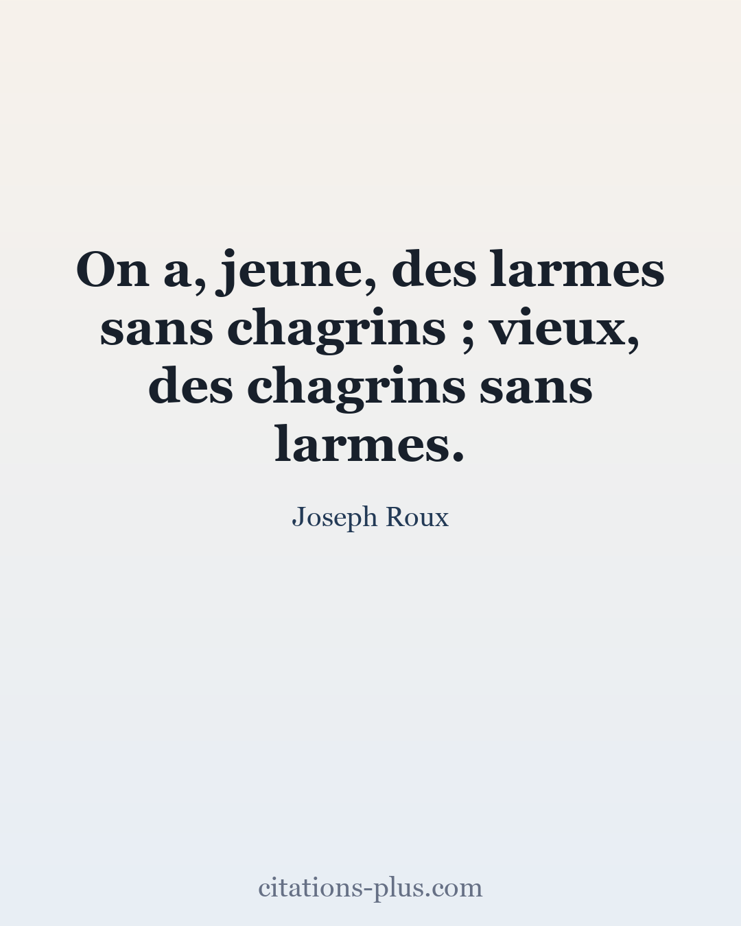 Carte Premium clair — Joseph Roux