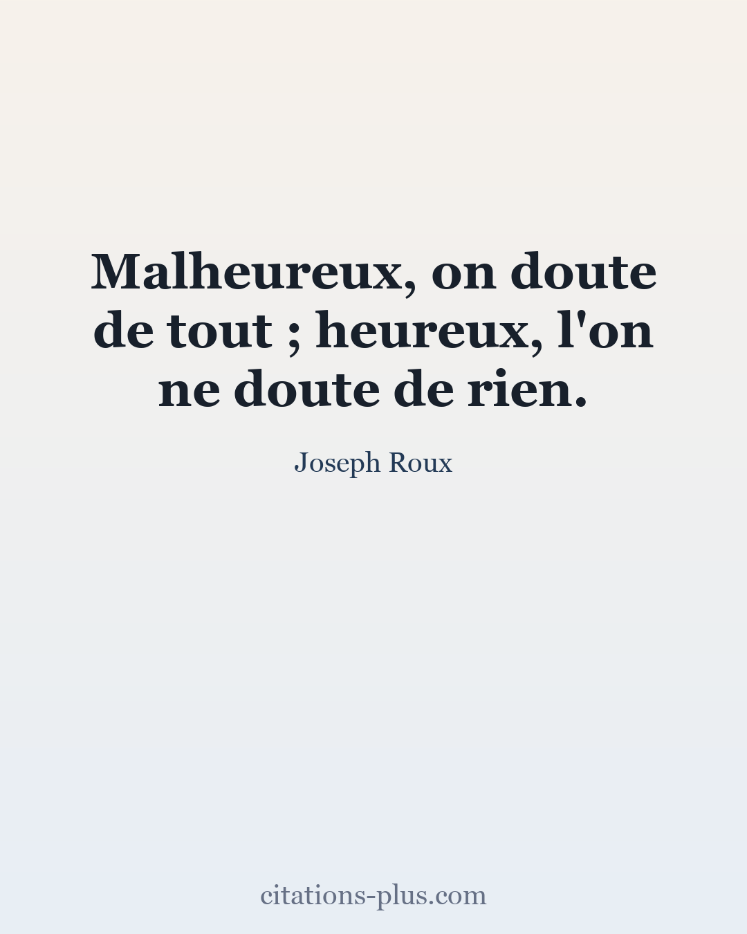 Carte Premium clair — Joseph Roux