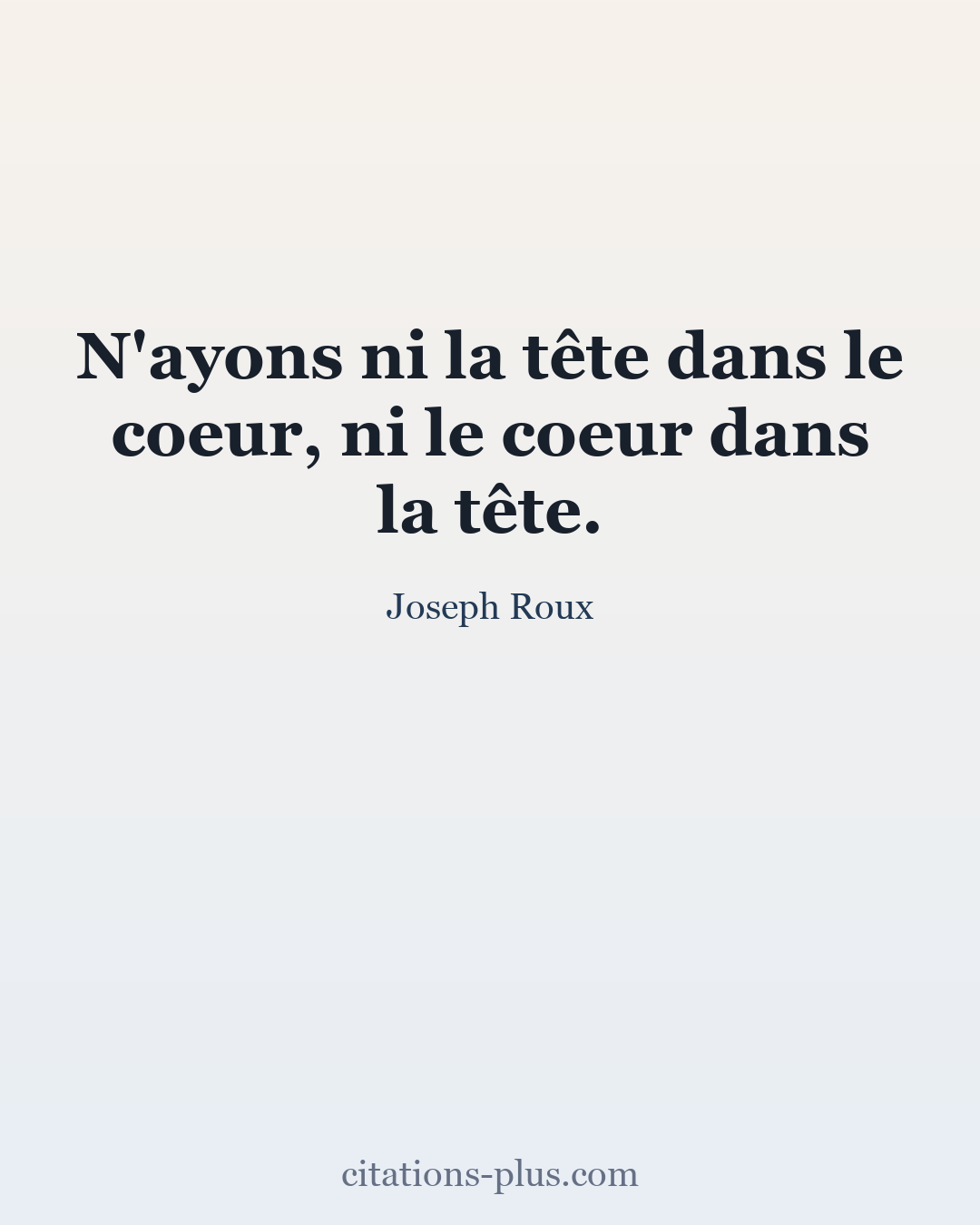 Carte Premium clair — Joseph Roux