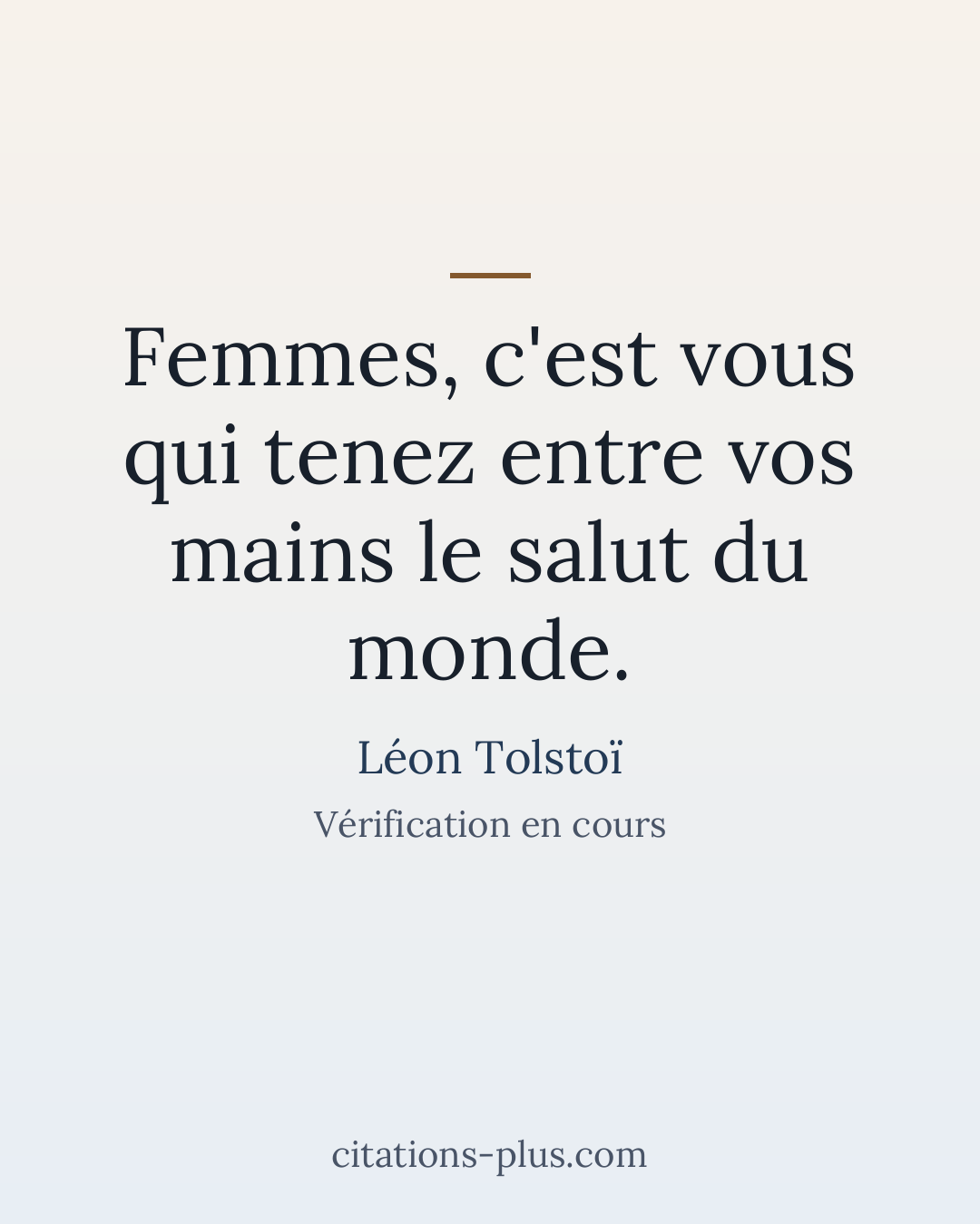 Carte Premium clair — Léon Tolstoï
