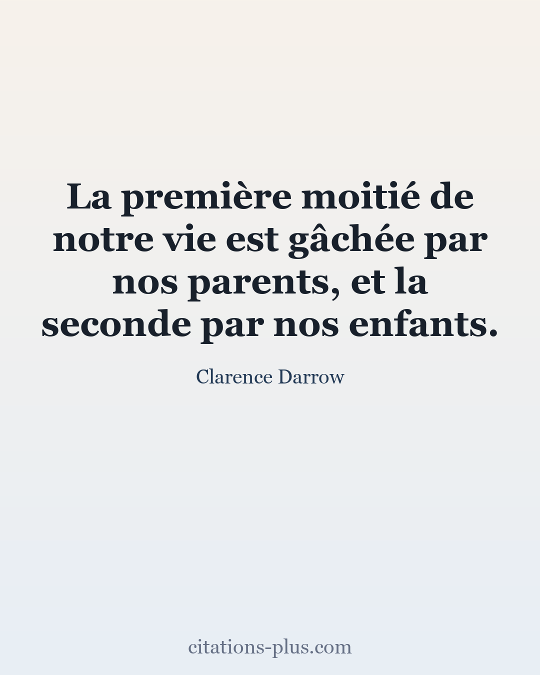 Carte Premium clair — Clarence Darrow