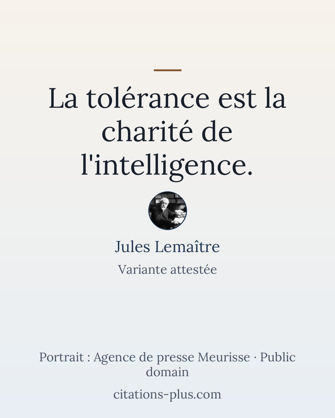 Carte Premium clair — Jules Lemaître