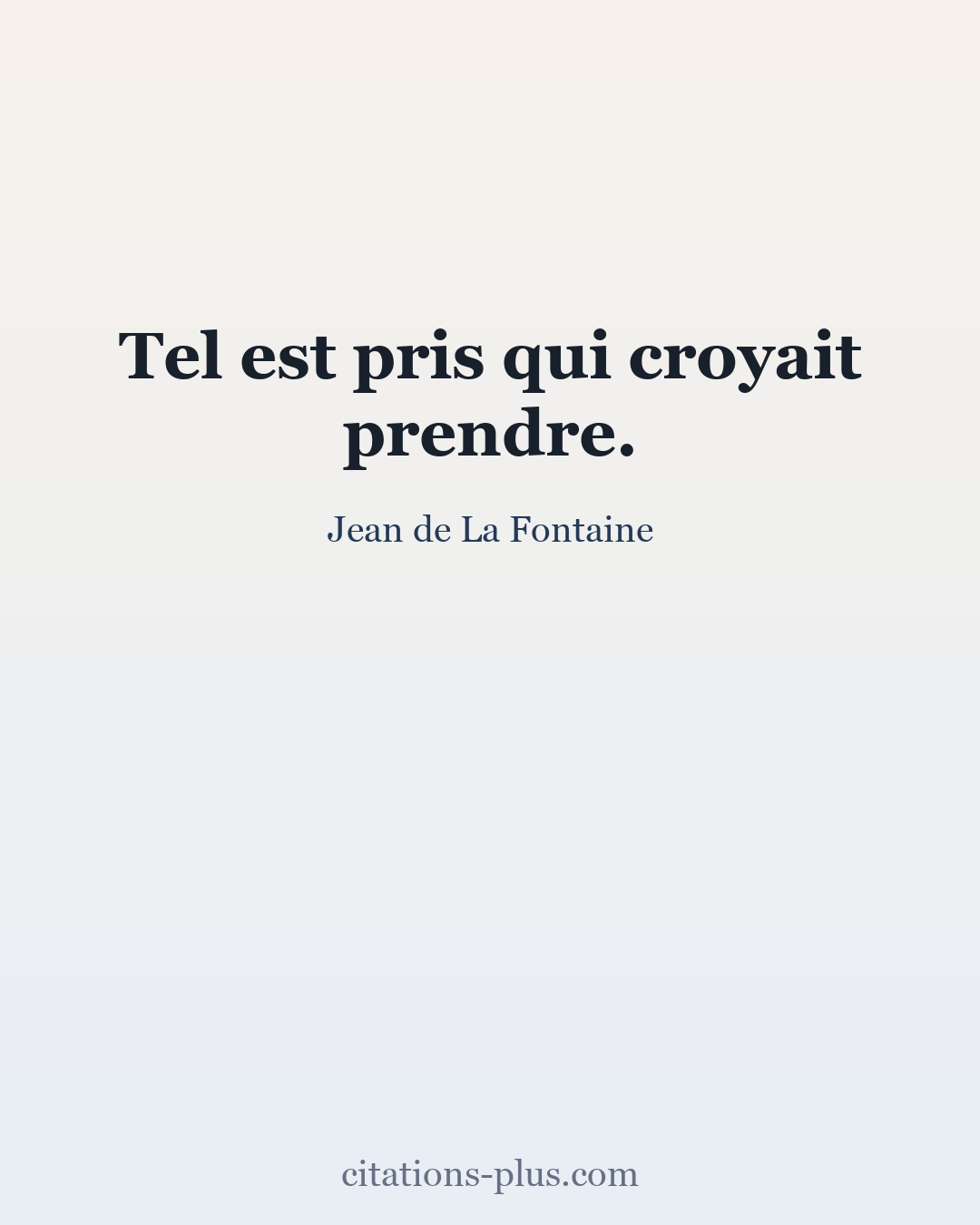 Carte Premium clair — Jean de La Fontaine