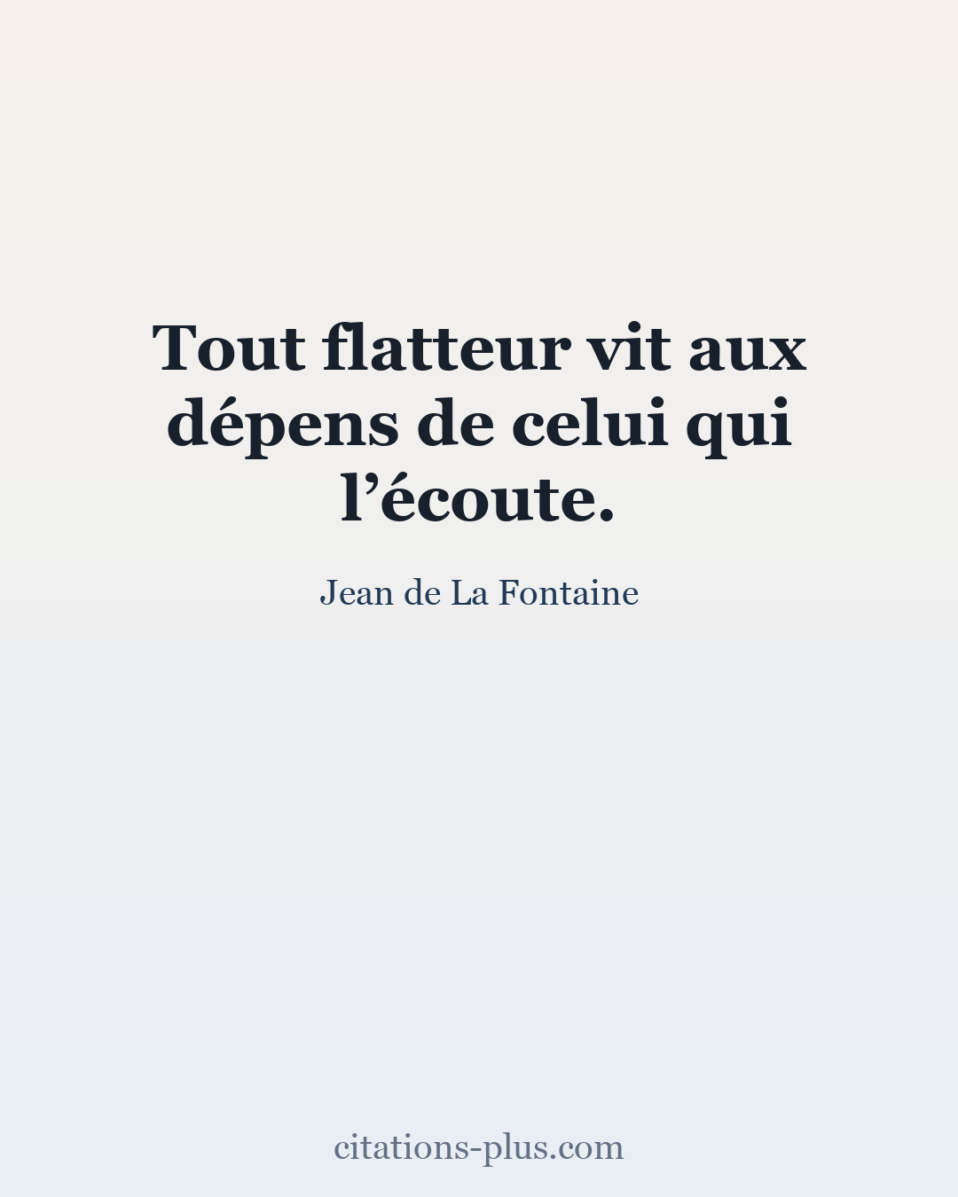 Carte Premium clair — Jean de La Fontaine