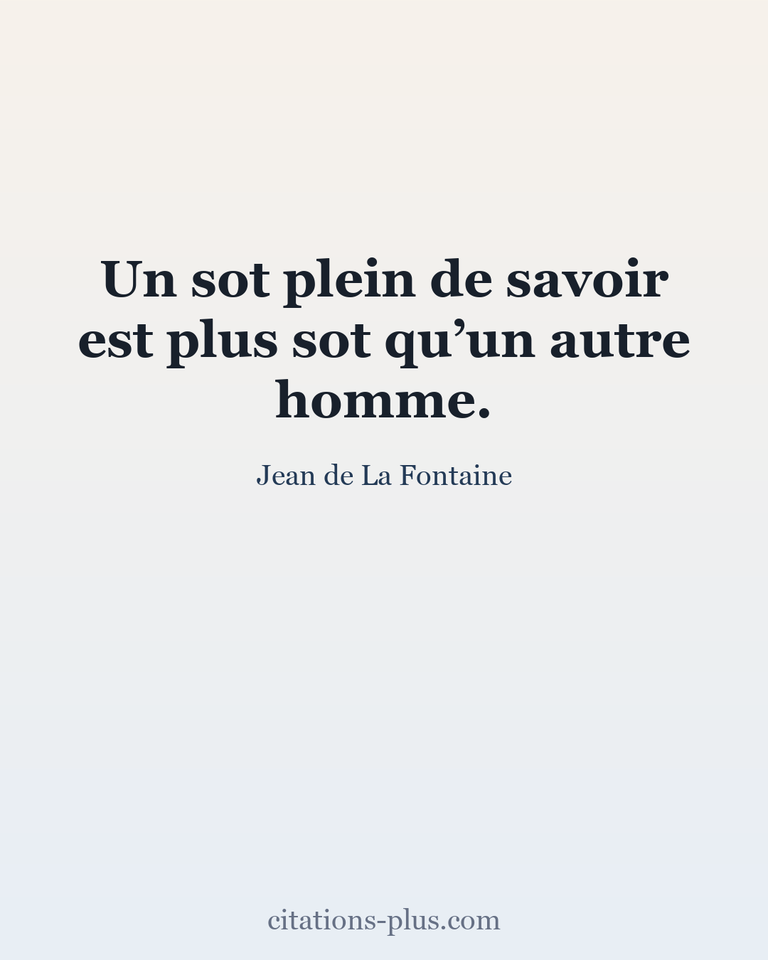 Carte Premium clair — Jean de La Fontaine