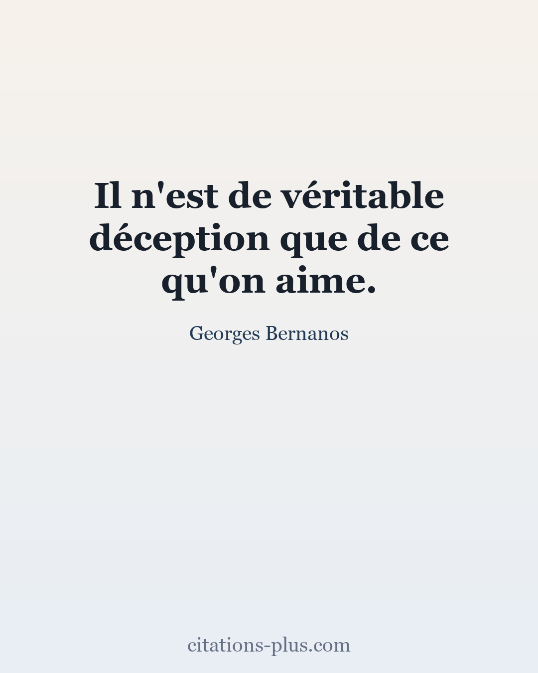 Carte Premium clair — Georges Bernanos