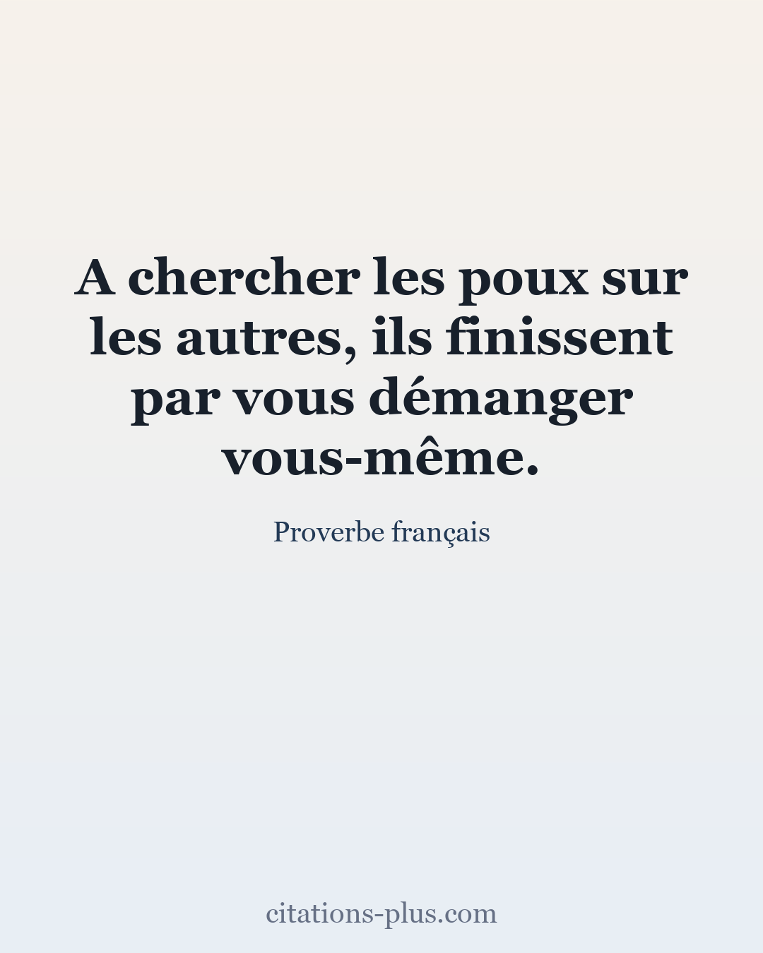 Carte Premium clair — Proverbe français