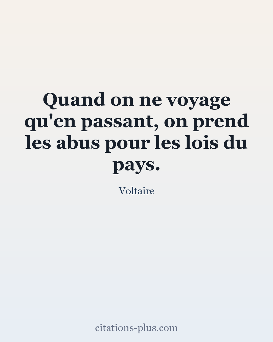 Carte Premium clair — Voltaire