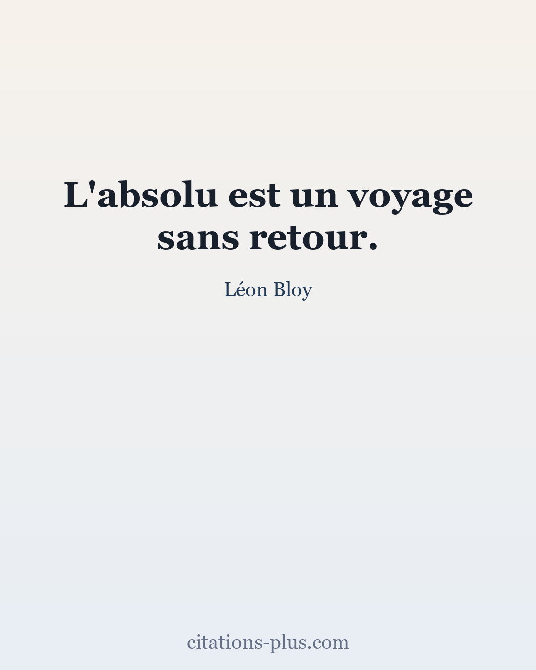Carte Premium clair — Léon Bloy