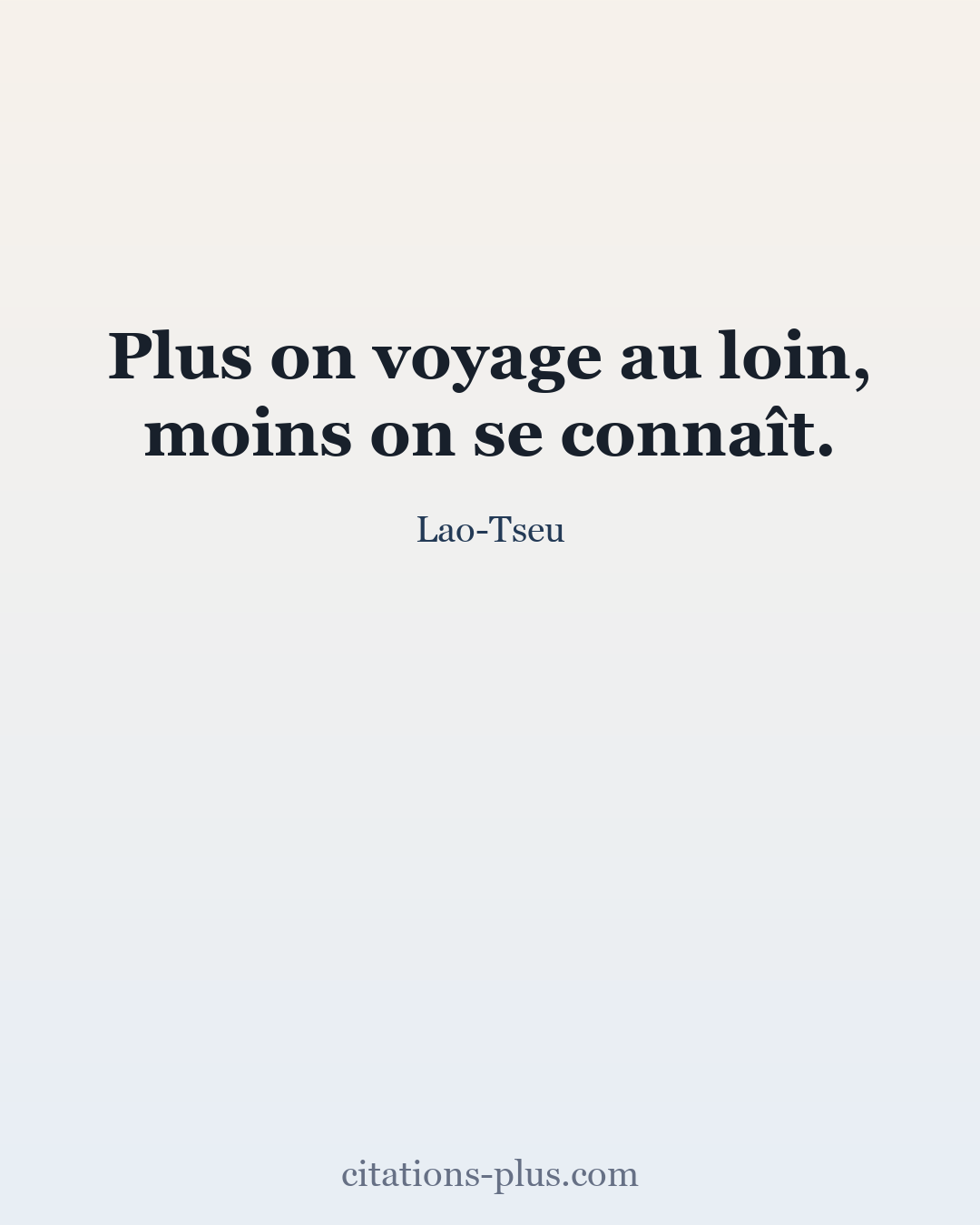 Carte Premium clair — Lao-Tseu