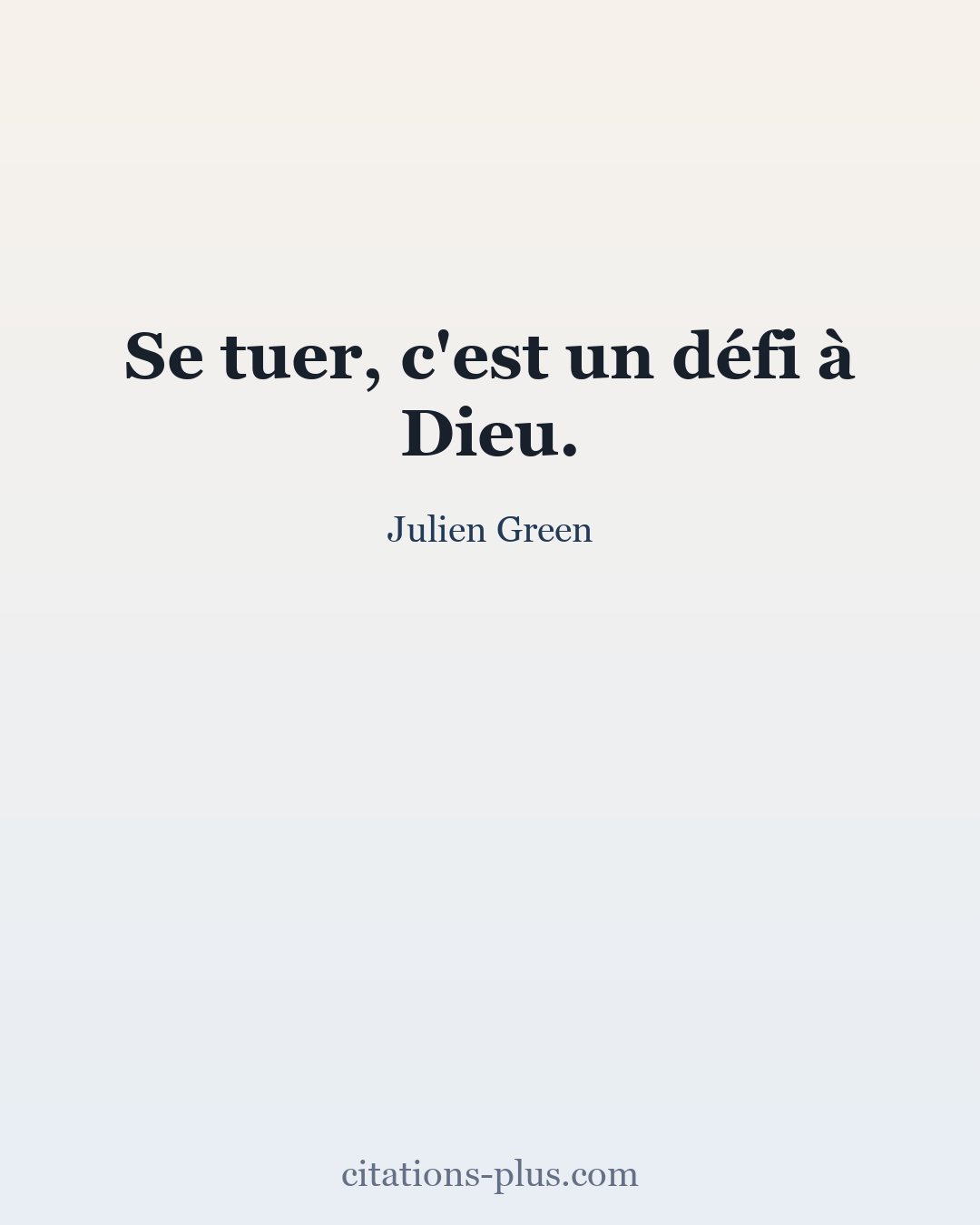 Carte Premium clair — Julien Green