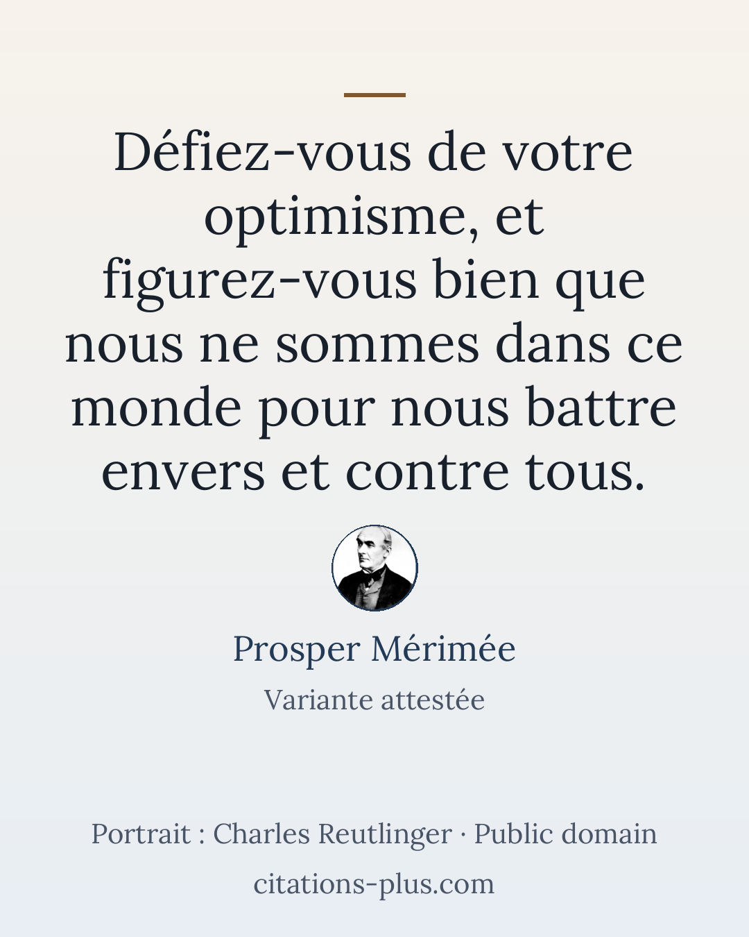 Carte Premium clair — Prosper Mérimée