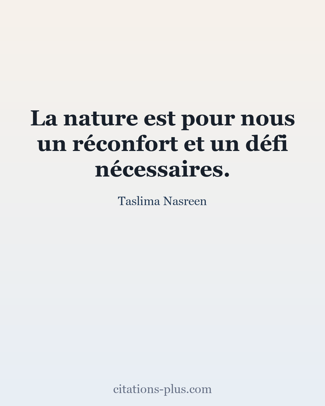 Carte Premium clair — Taslima Nasreen