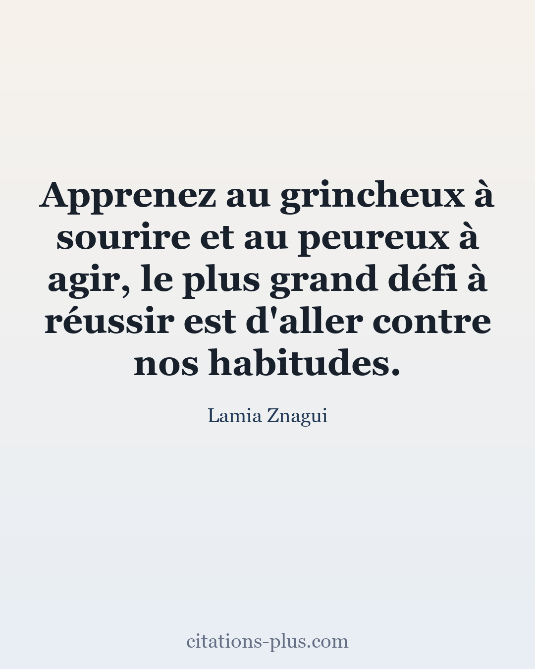Carte Premium clair — Lamia Znagui