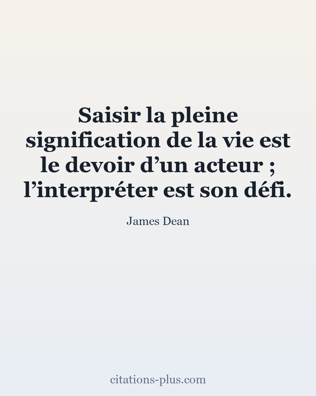Carte Premium clair — James Dean