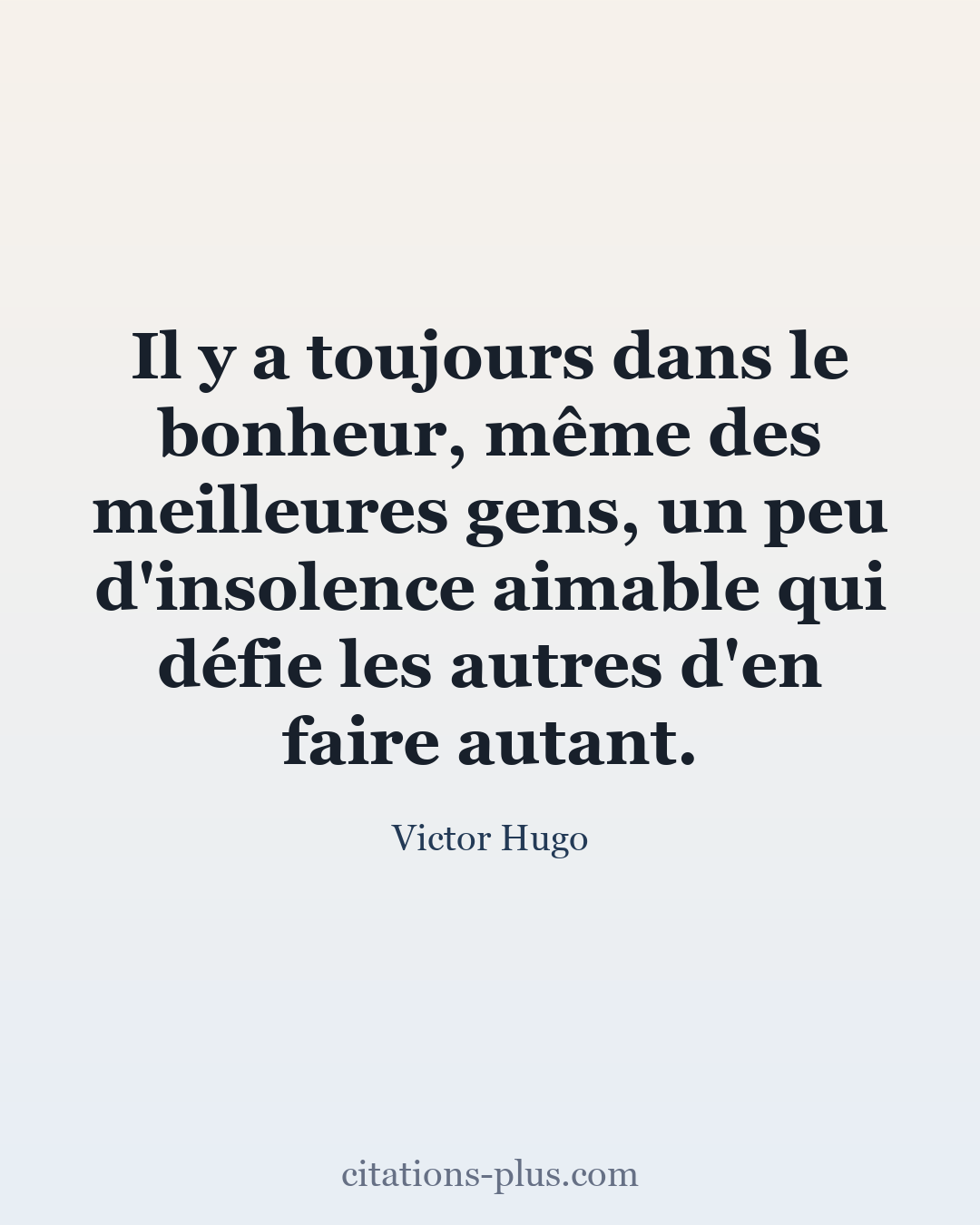 Carte Premium clair — Victor Hugo