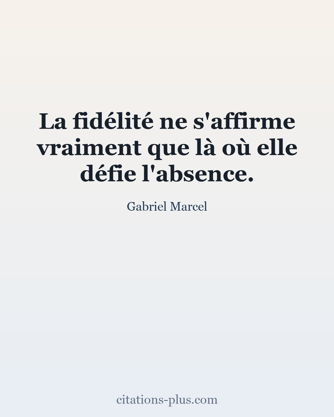 Carte Premium clair — Gabriel Marcel