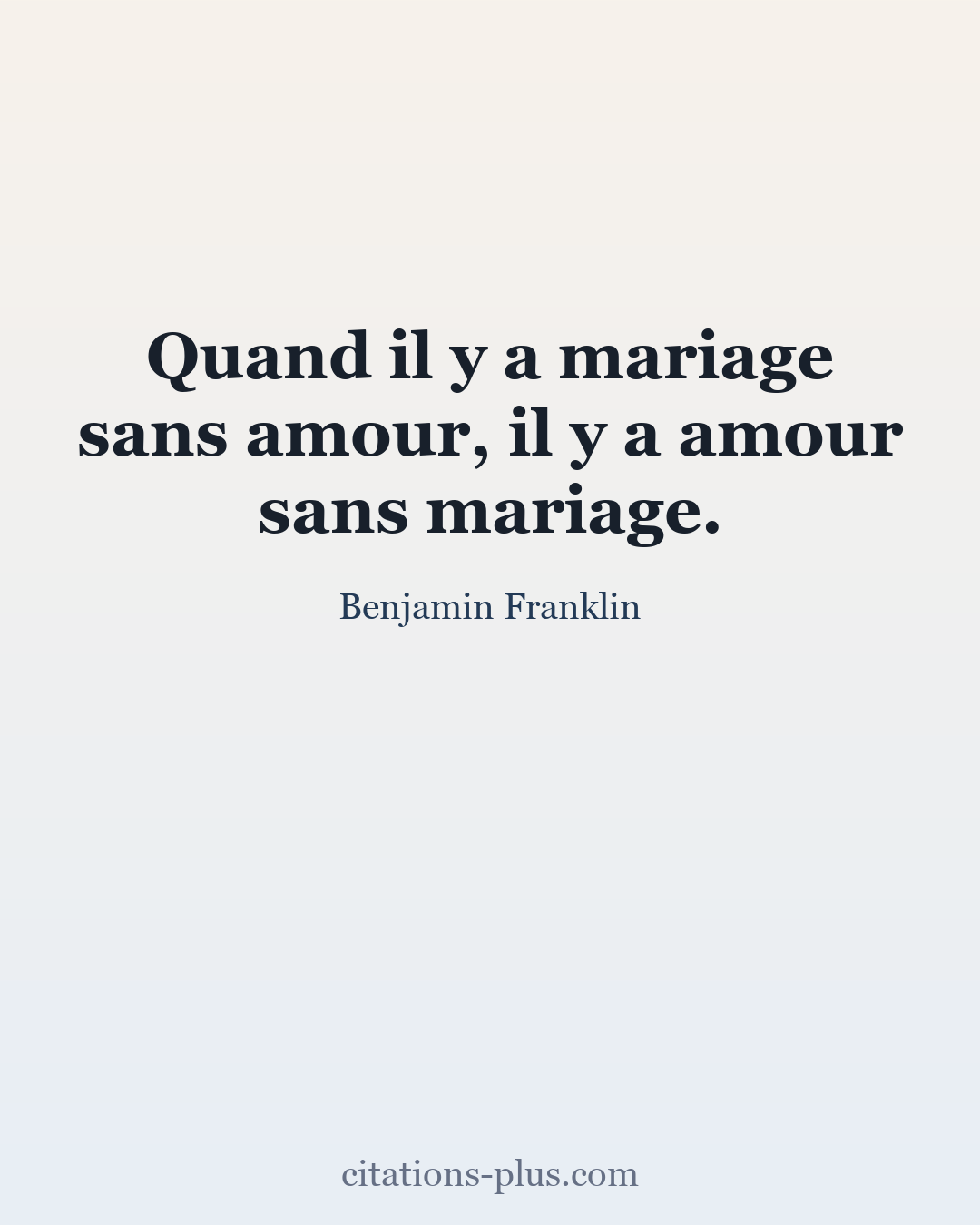 Carte Premium clair — Benjamin Franklin