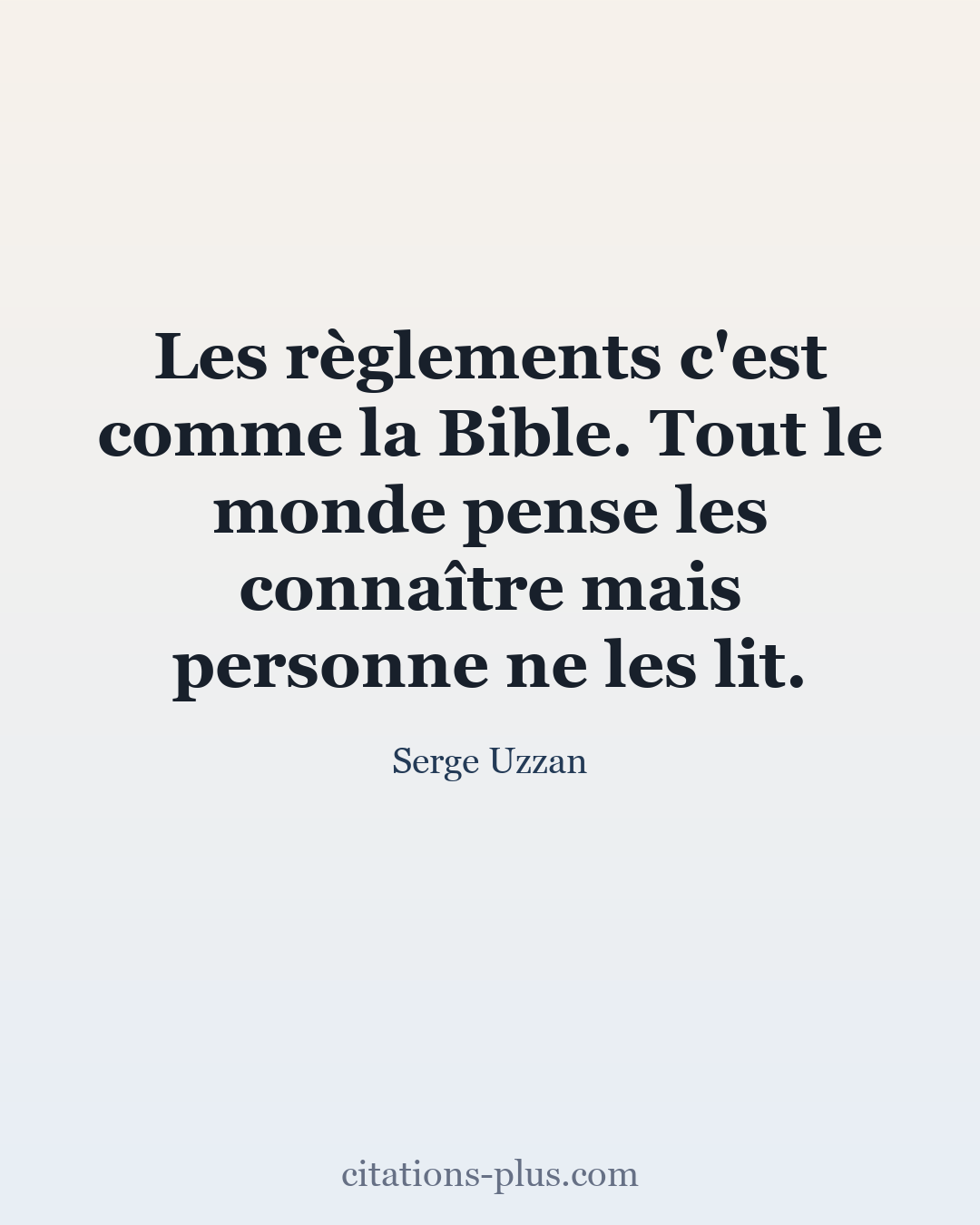 Carte Premium clair — Serge Uzzan