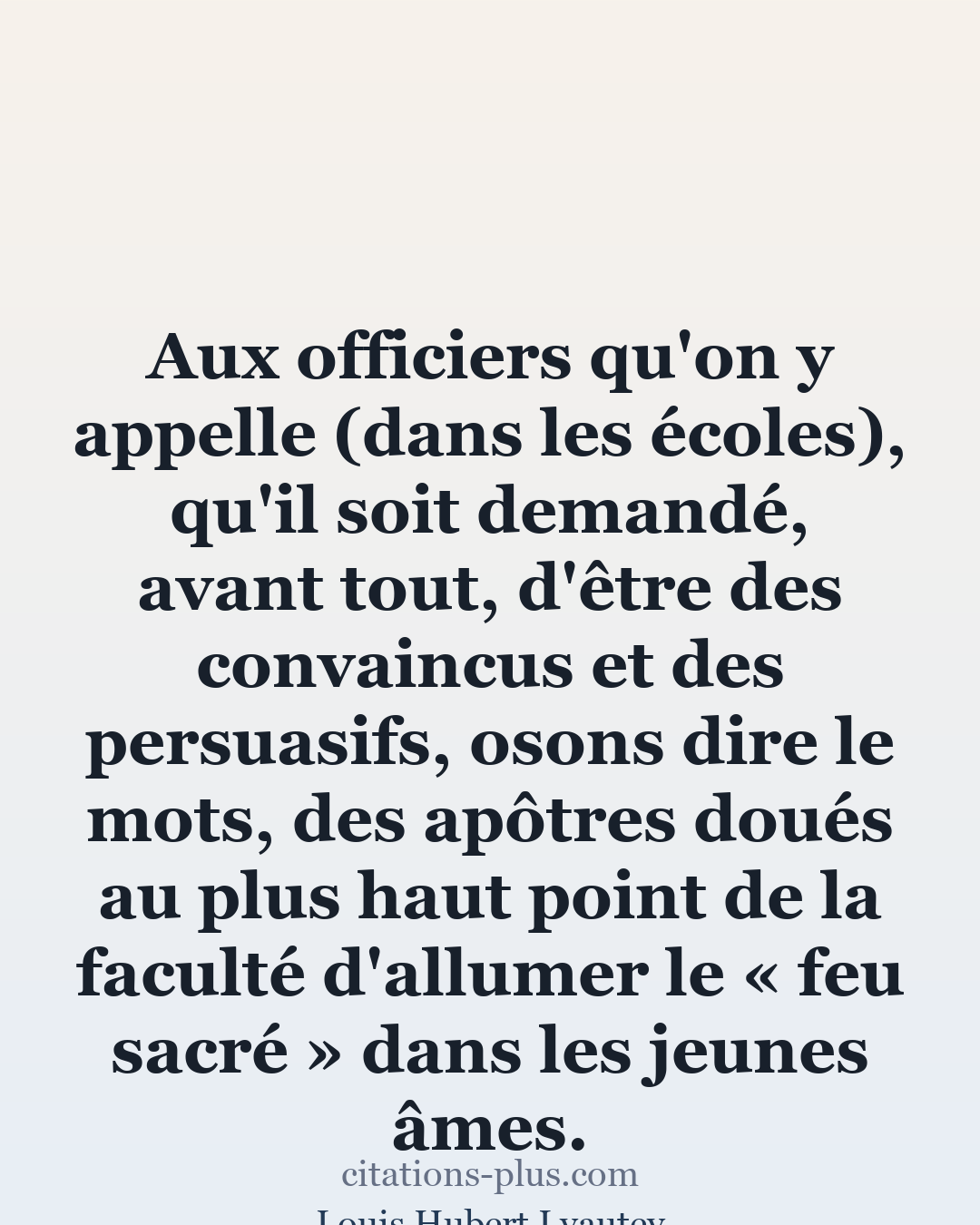 Carte Premium clair — Louis Hubert Lyautey