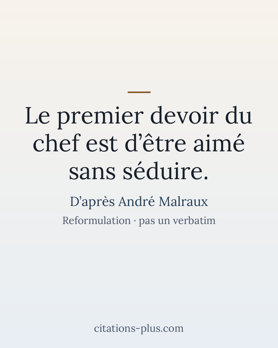 Carte Premium clair — André Malraux