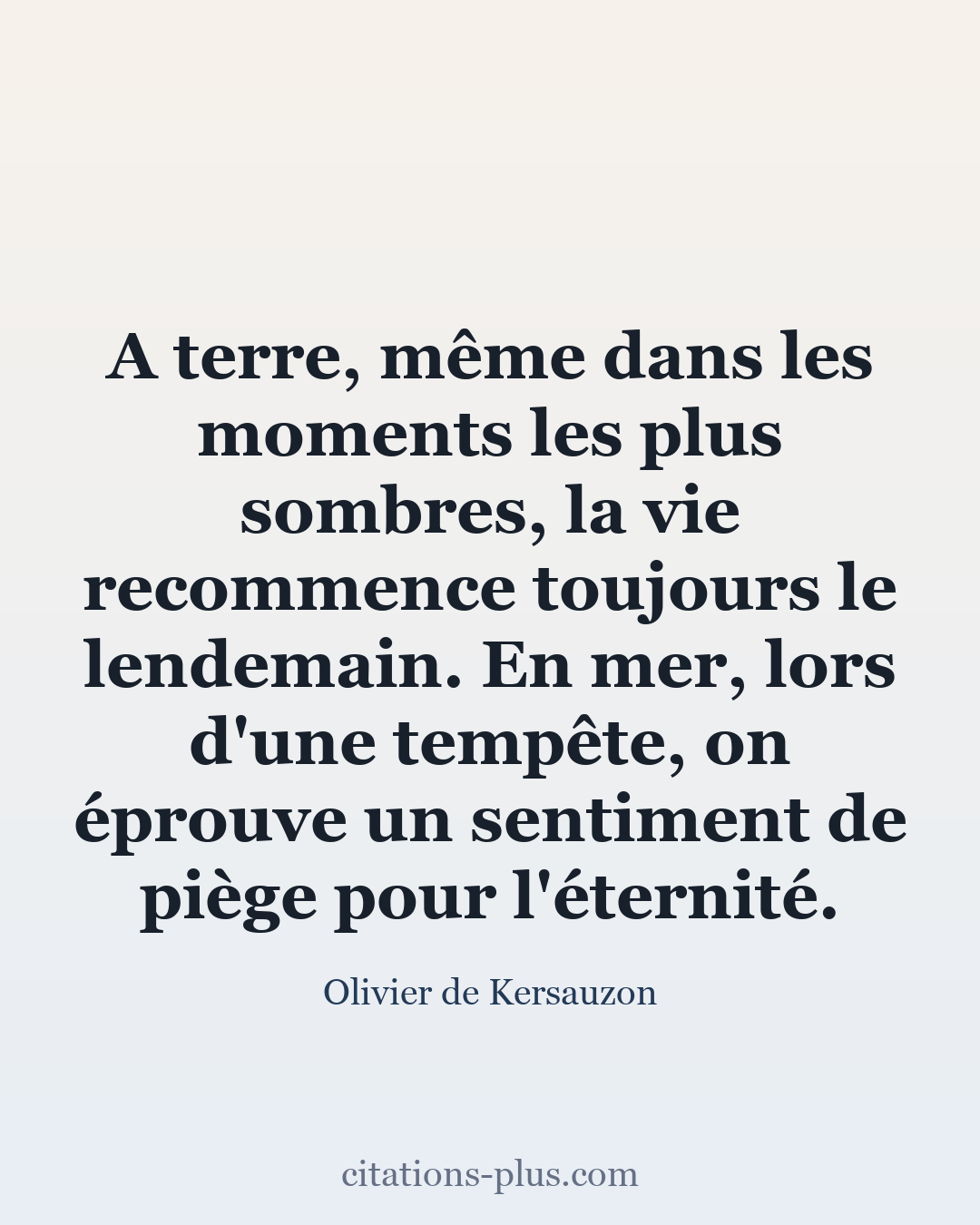 Carte Premium clair — Olivier de Kersauzon