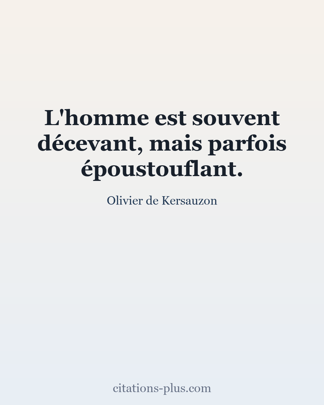 Carte Premium clair — Olivier de Kersauzon