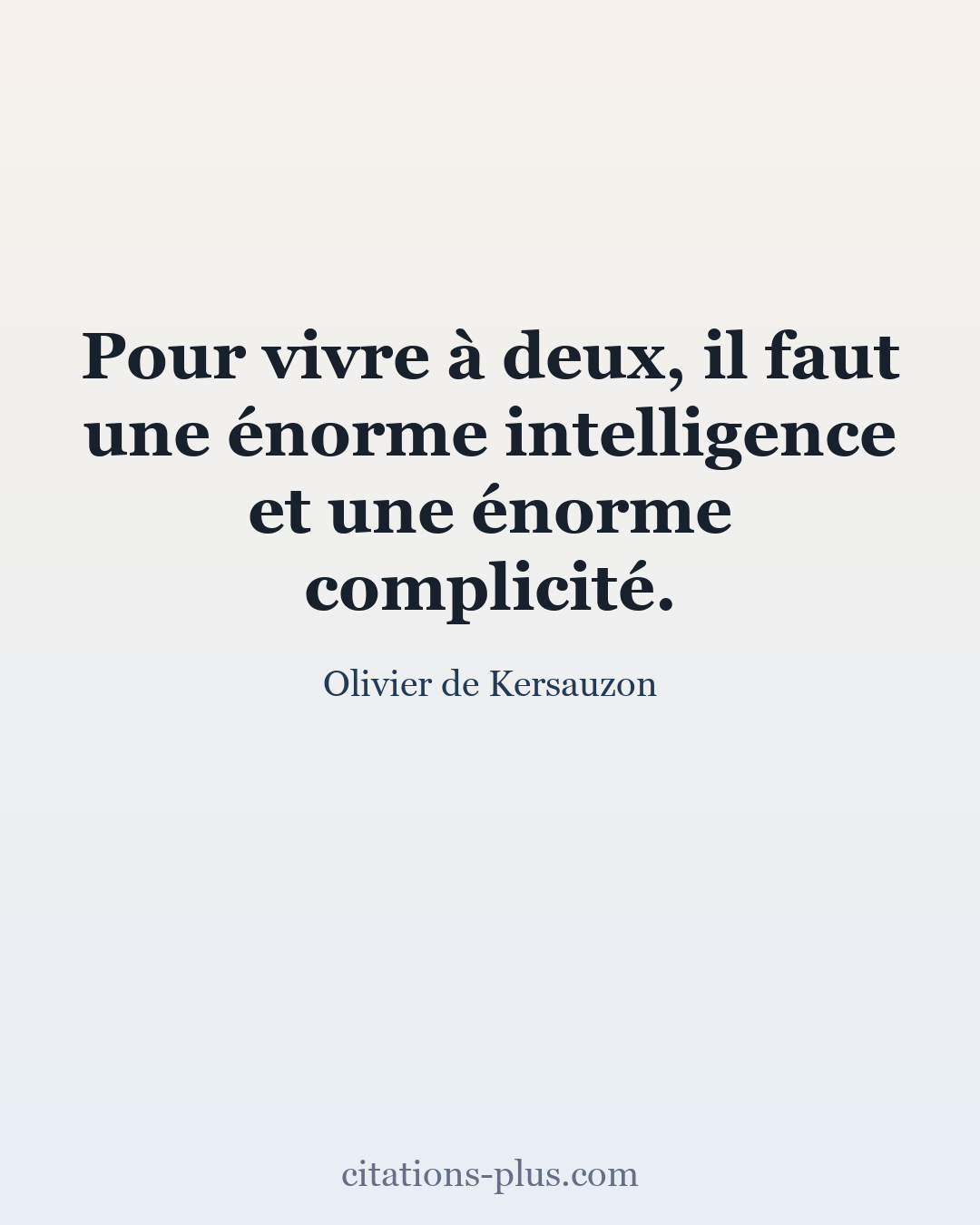 Carte Premium clair — Olivier de Kersauzon
