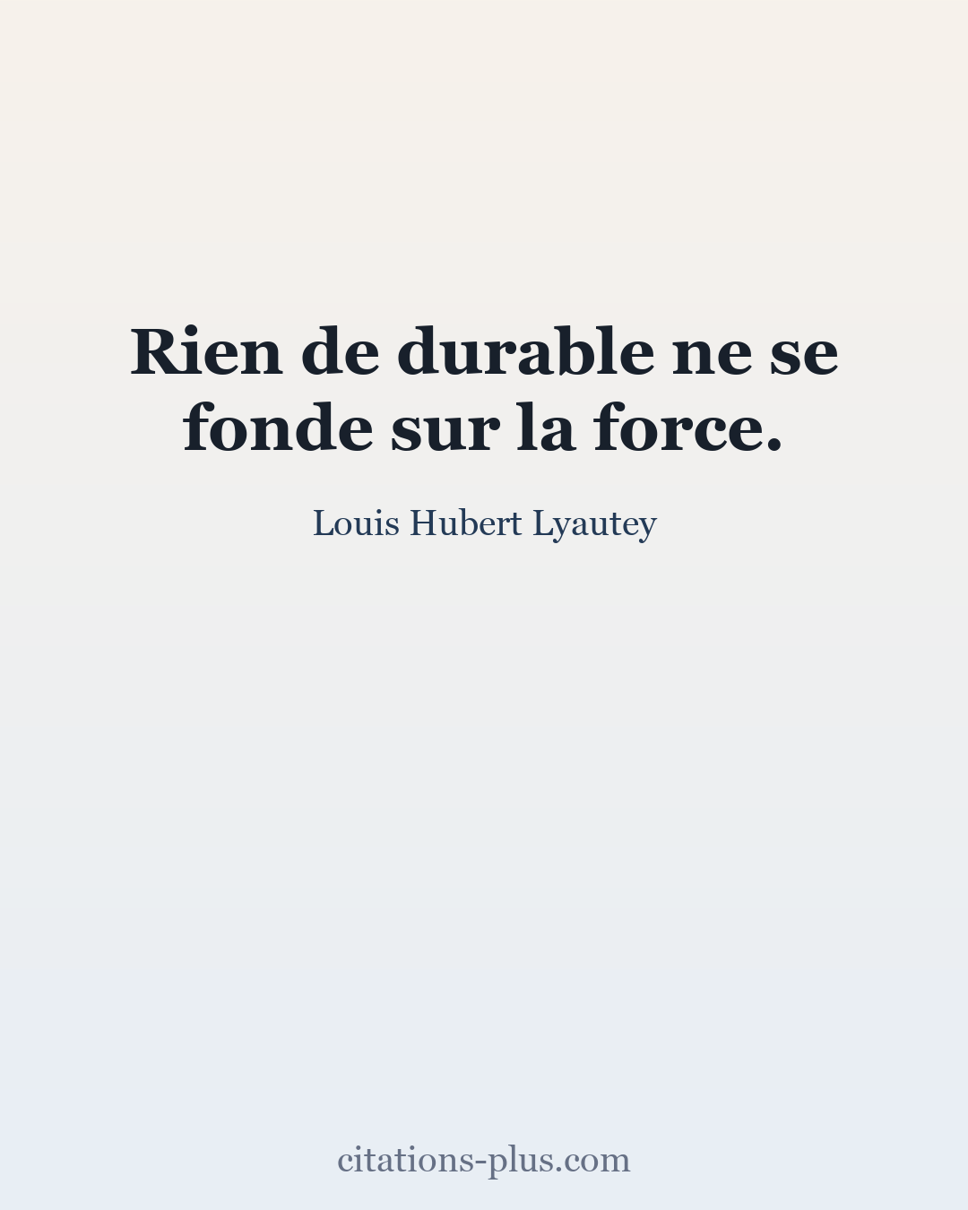 Carte Premium clair — Louis Hubert Lyautey