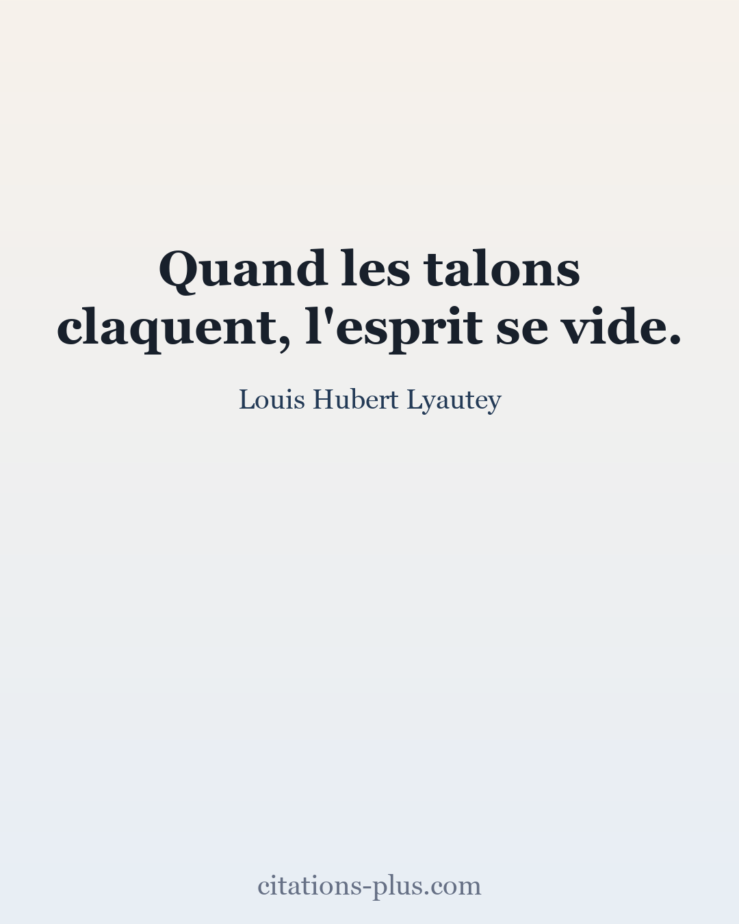 Carte Premium clair — Louis Hubert Lyautey