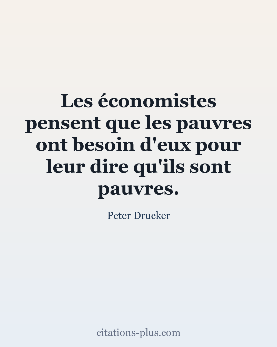 Carte Premium clair — Peter Drucker