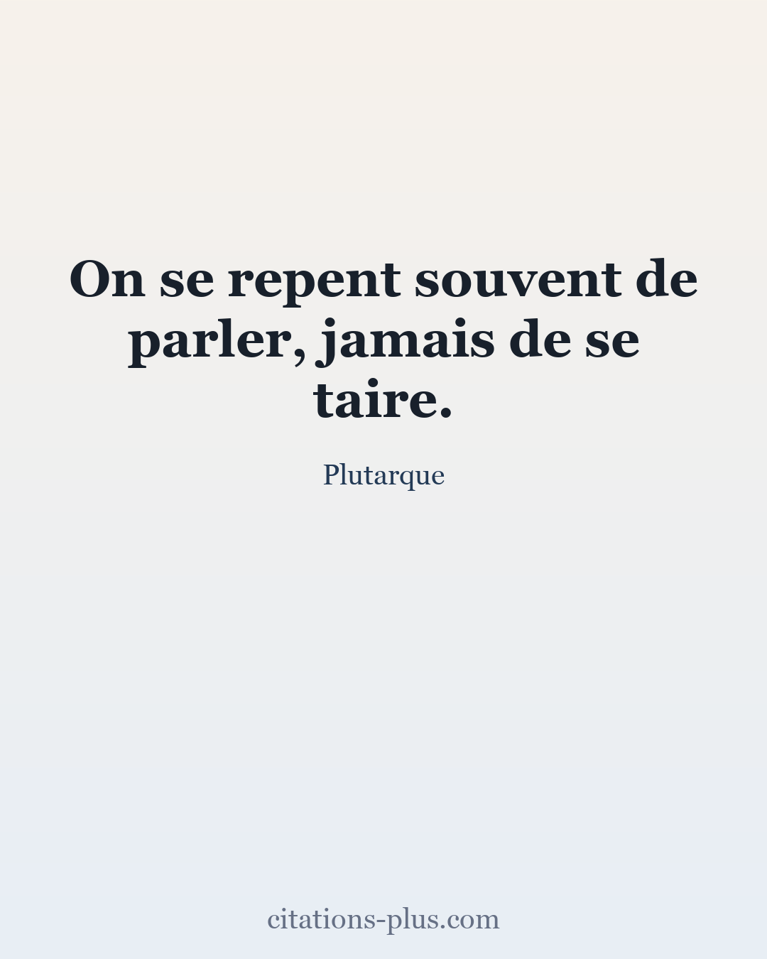 Carte Premium clair — Plutarque