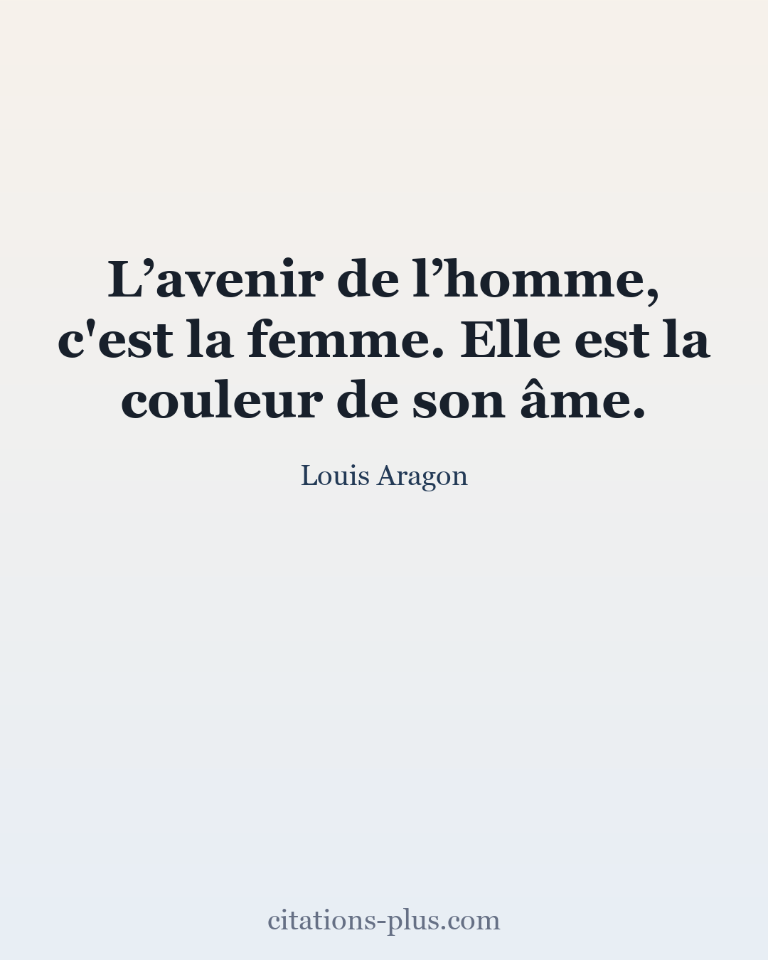 Carte Premium clair — Louis Aragon