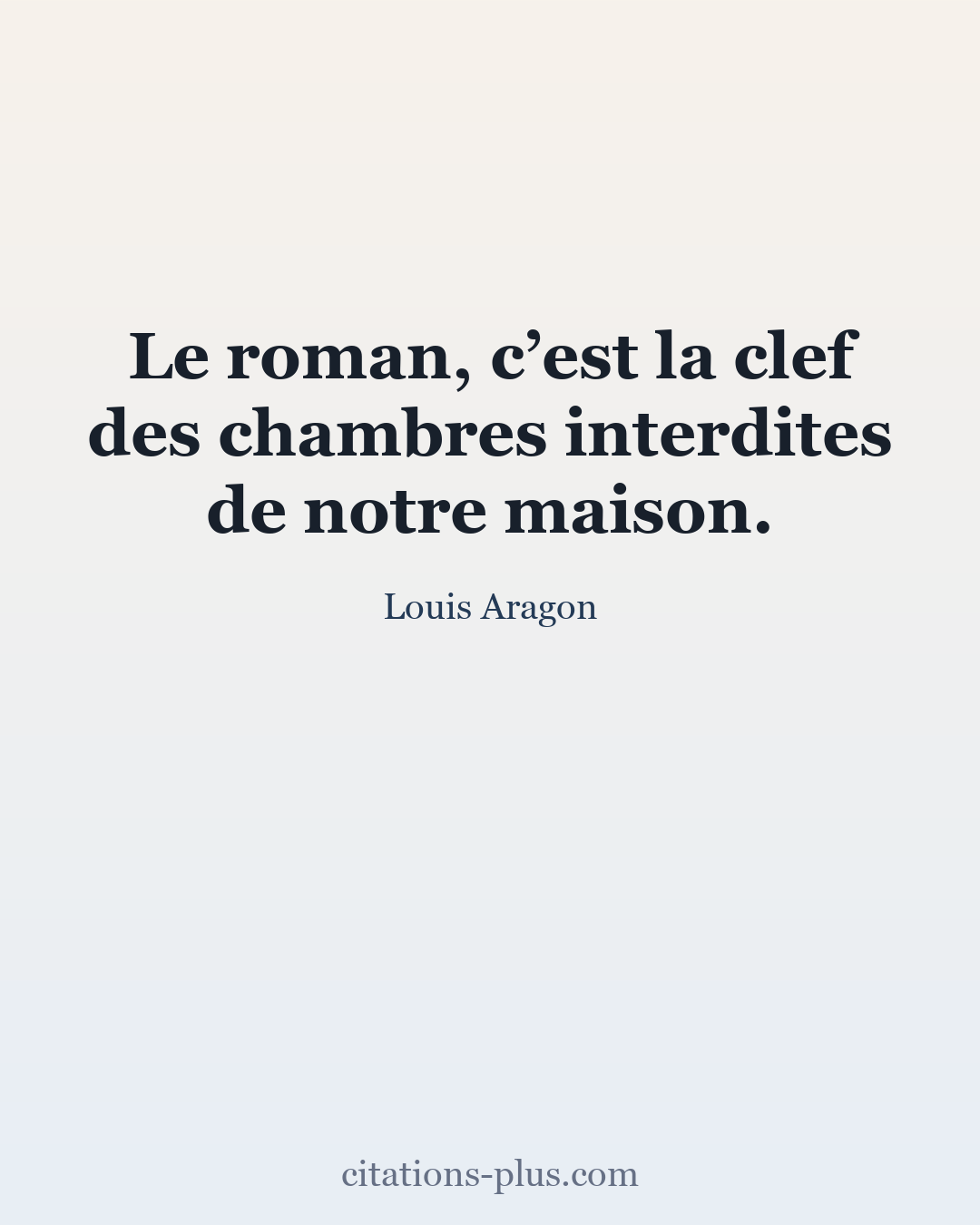 Carte Premium clair — Louis Aragon