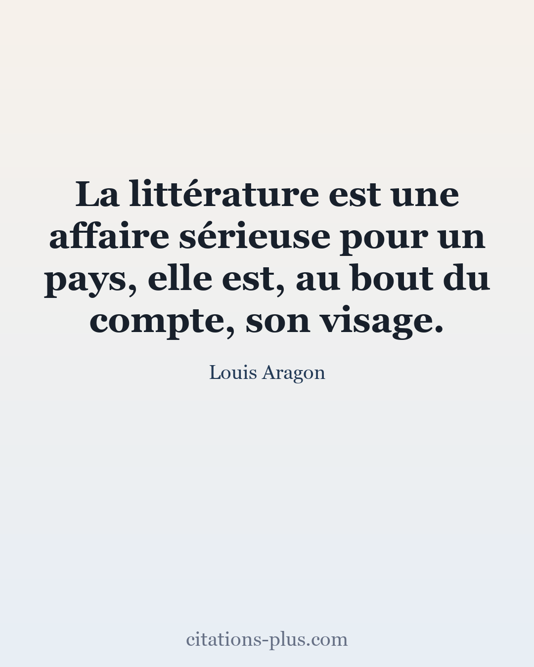 Carte Premium clair — Louis Aragon