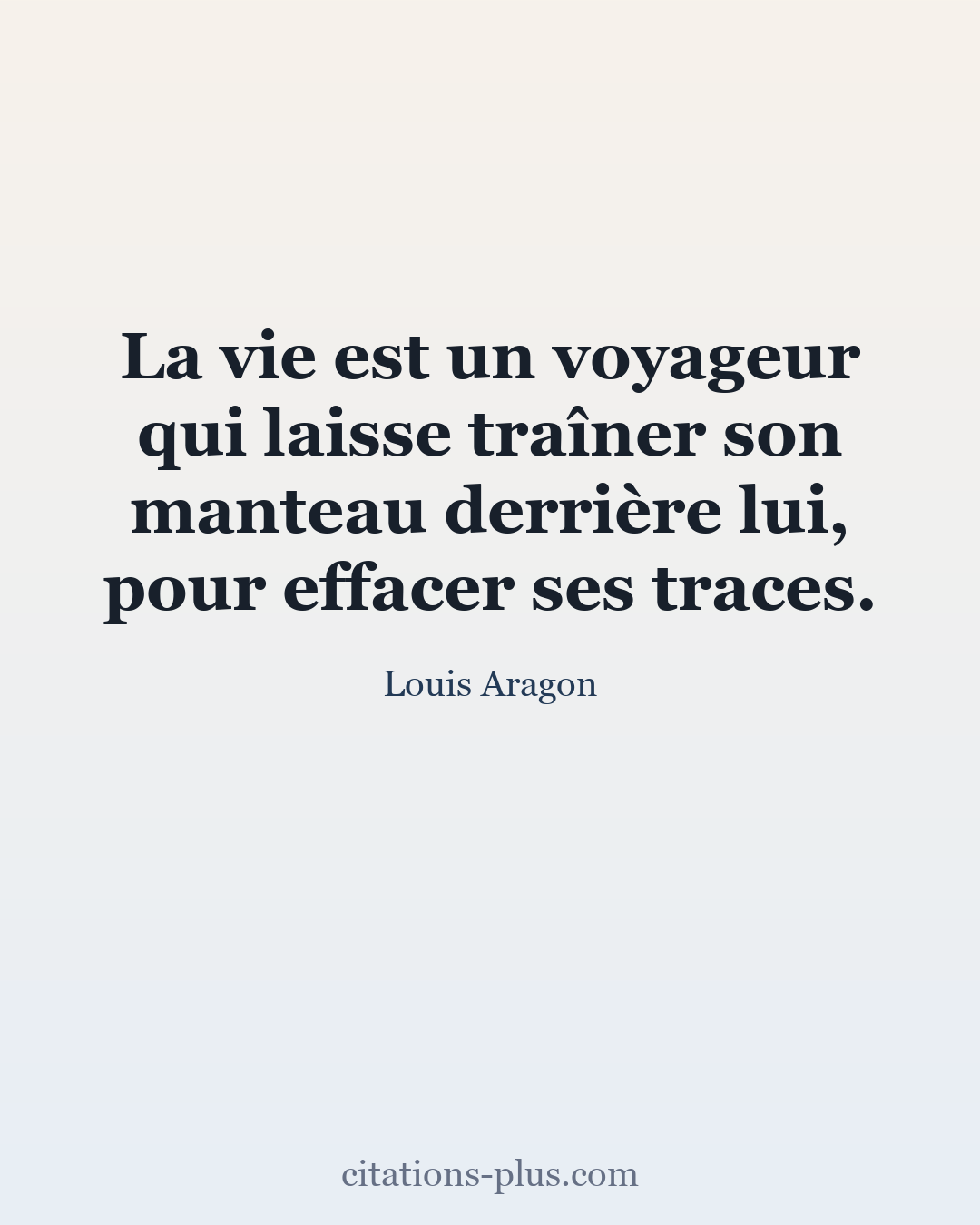 Carte Premium clair — Louis Aragon