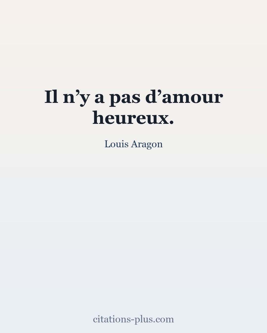 Carte Premium clair — Louis Aragon