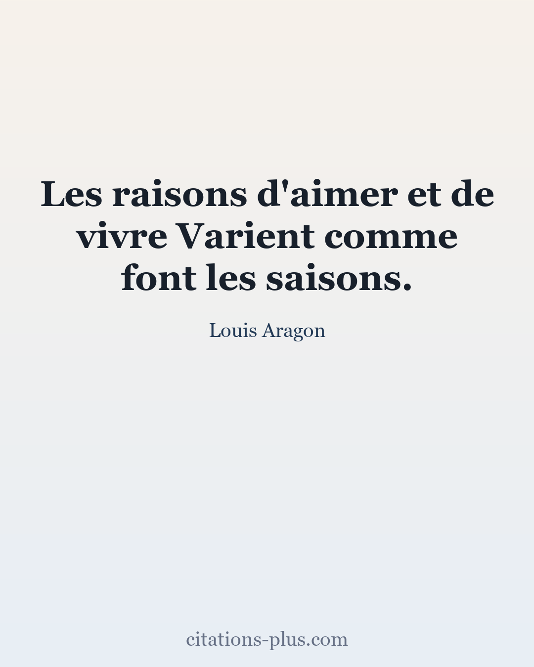 Carte Premium clair — Louis Aragon