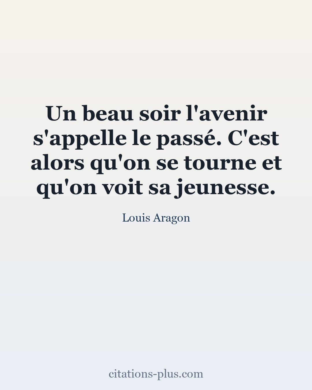 Carte Premium clair — Louis Aragon