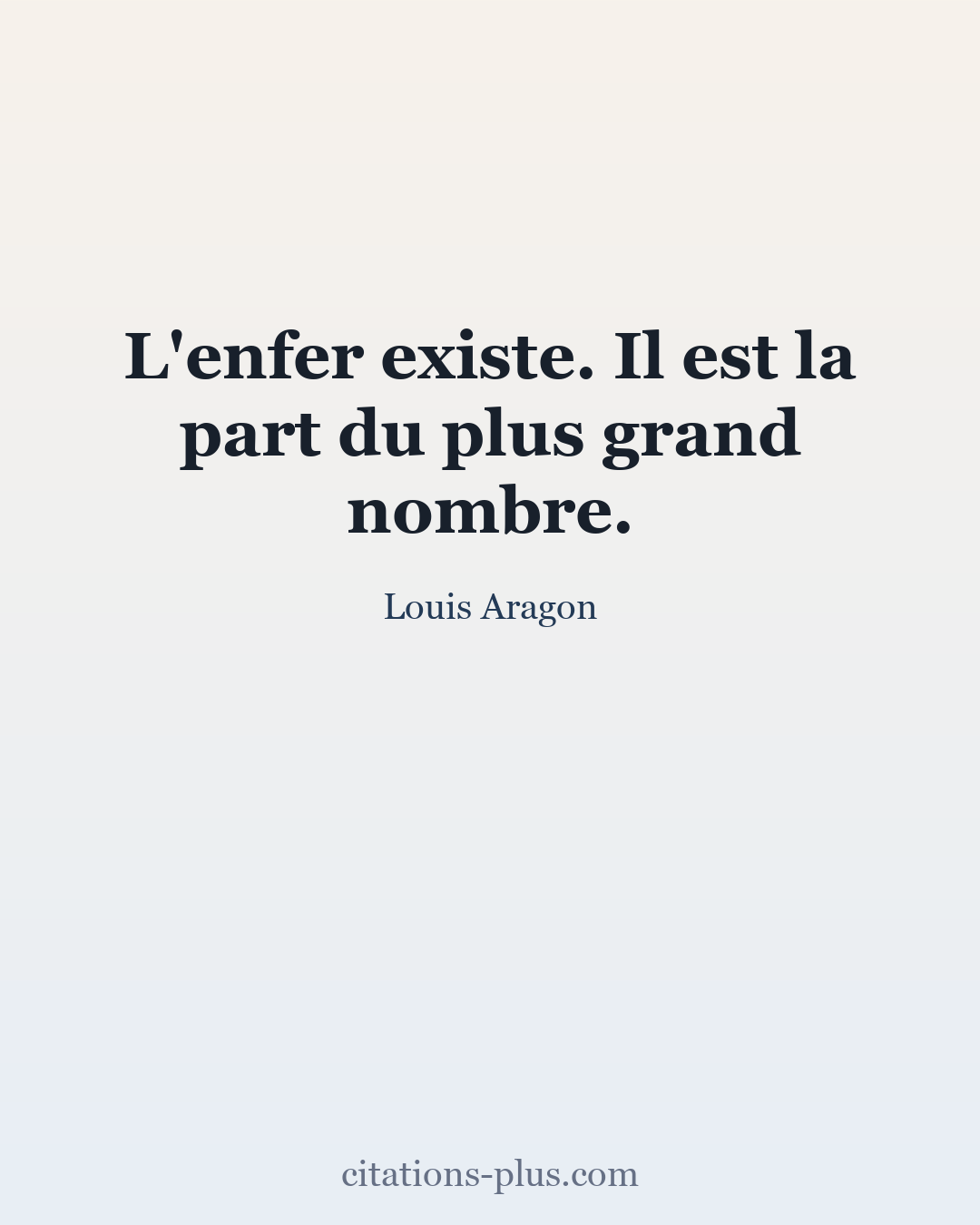 Carte Premium clair — Louis Aragon