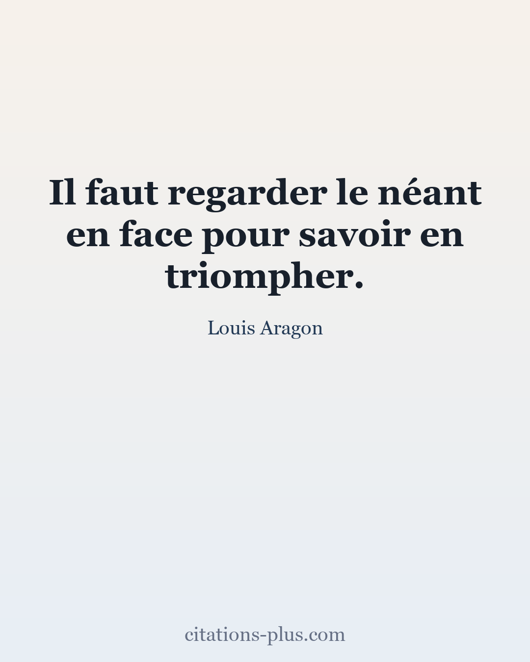 Carte Premium clair — Louis Aragon