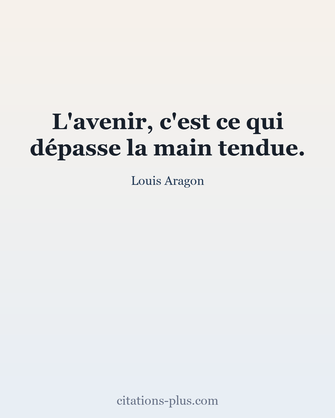 Carte Premium clair — Louis Aragon