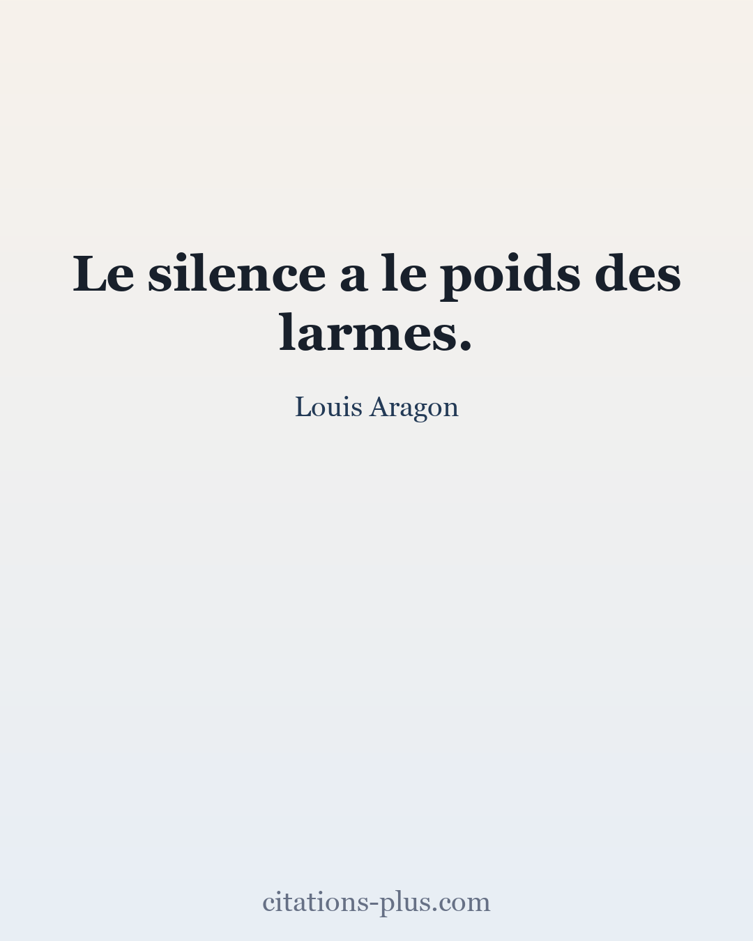 Carte Premium clair — Louis Aragon