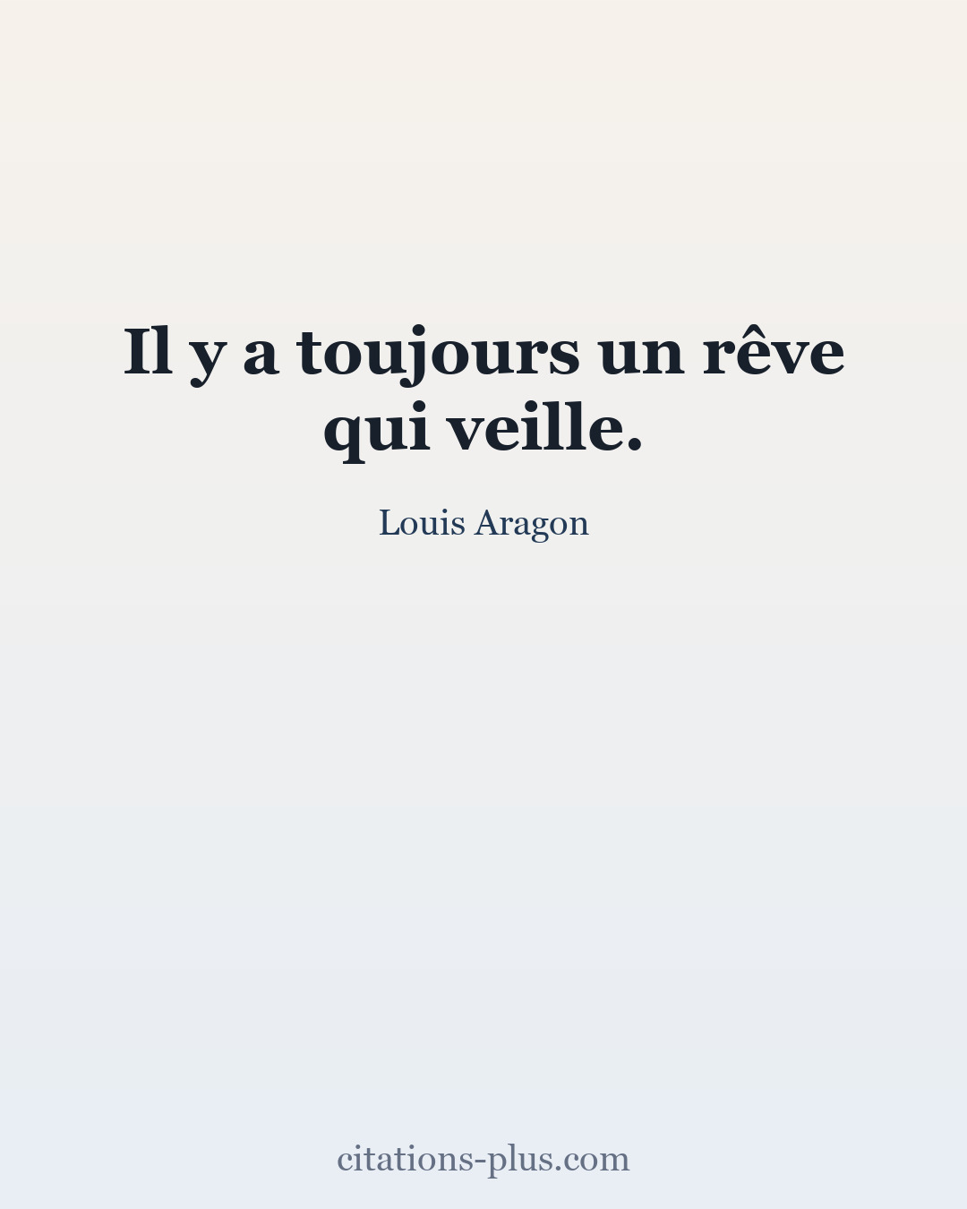 Carte Premium clair — Louis Aragon