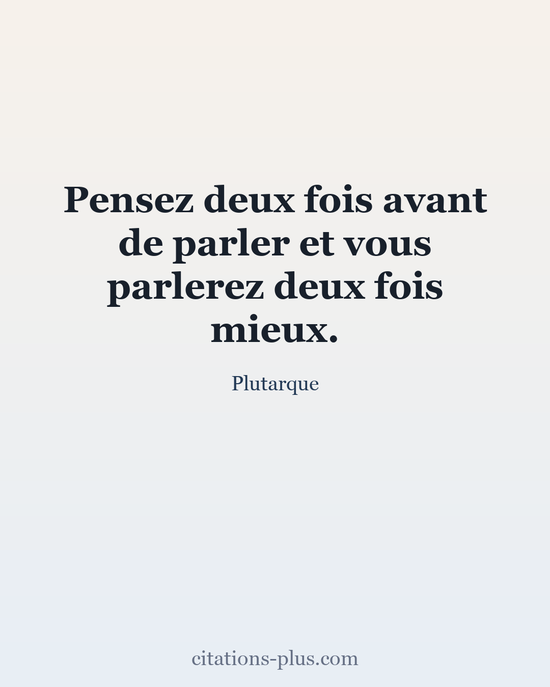 Carte Premium clair — Plutarque
