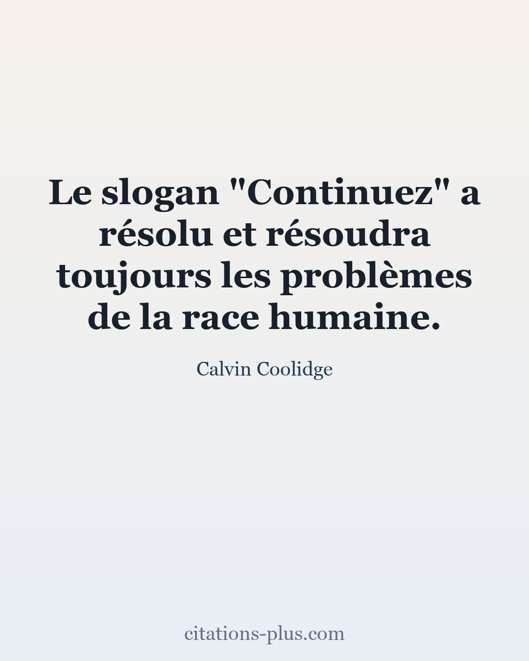 Carte Premium clair — Calvin Coolidge