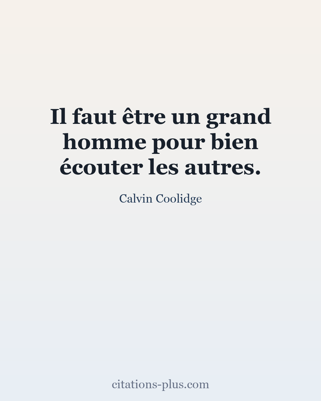 Carte Premium clair — Calvin Coolidge